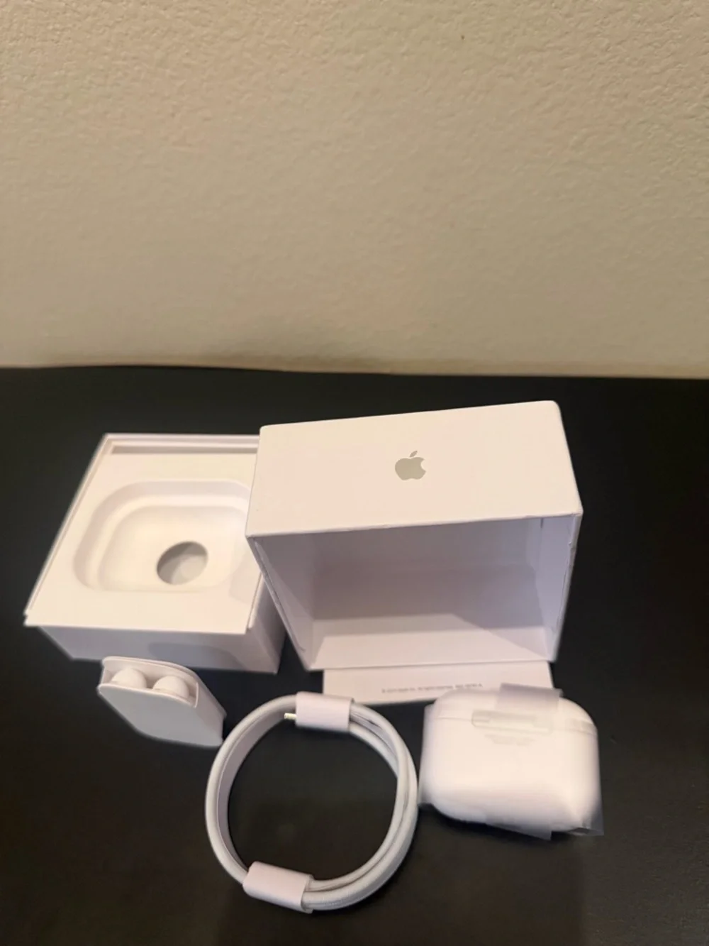 Apple White AirPods Pro second generation with Charging Case, Cable and Tips